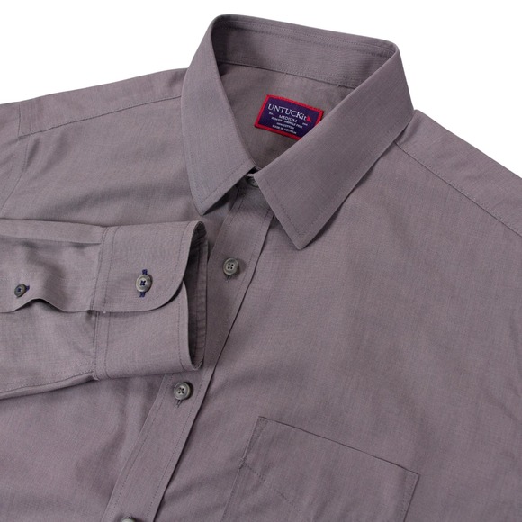 UNTUCKit Other - UNTUCKit Sangiovese Mens M Slim Fit Wrinkle Free Shirt Grey‎
